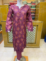 Premium Summer Lawn Suit for Women – 3 Piece Stitched Embroidered Lawn Dress