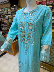 Premium Summer Lawn Suit for Women – 3 Piece Stitched Embroidered Lawn Dress
