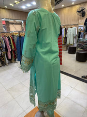 Premium Summer Lawn Suit for Women – 3 Piece Stitched Embroidered Lawn Dress