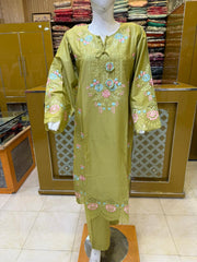 Premium Summer Lawn Suit for Women – 3 Piece Stitched Embroidered Lawn Dress