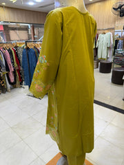 Premium Summer Lawn Suit for Women – 3 Piece Stitched Embroidered Lawn Dress