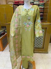 Premium Summer Lawn Suit for Women – 3 Piece Stitched Embroidered Lawn Dress