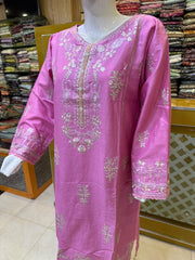 Premium Summer Lawn Suit for Women – 3 Piece Stitched Embroidered Lawn Dress