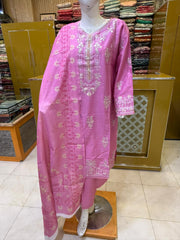 Premium Summer Lawn Suit for Women – 3 Piece Stitched Embroidered Lawn Dress